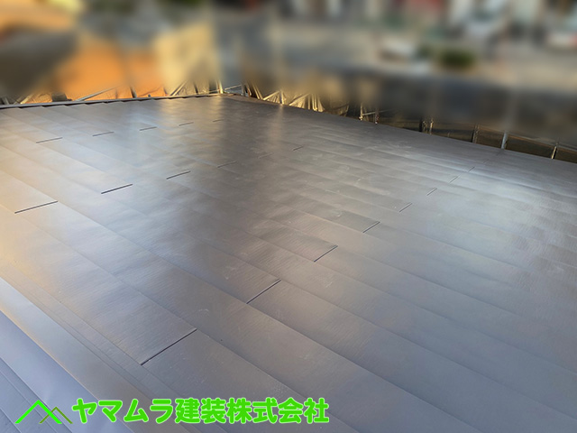 08．名古屋市中区　カバー工法　大屋根02作業完了後。