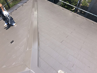 屋根塗装　屋根塗装完了