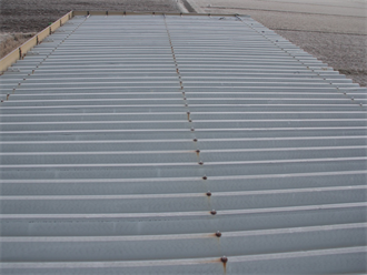 折板屋根の補修調査