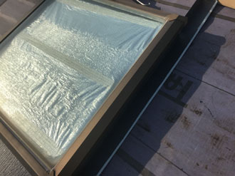天窓の水切り設置