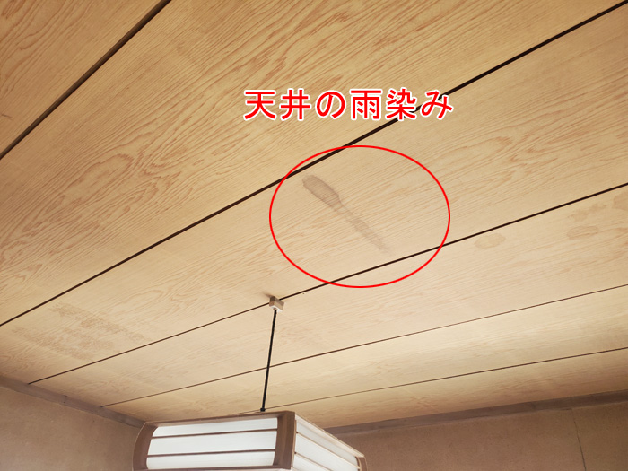 天井の雨漏り