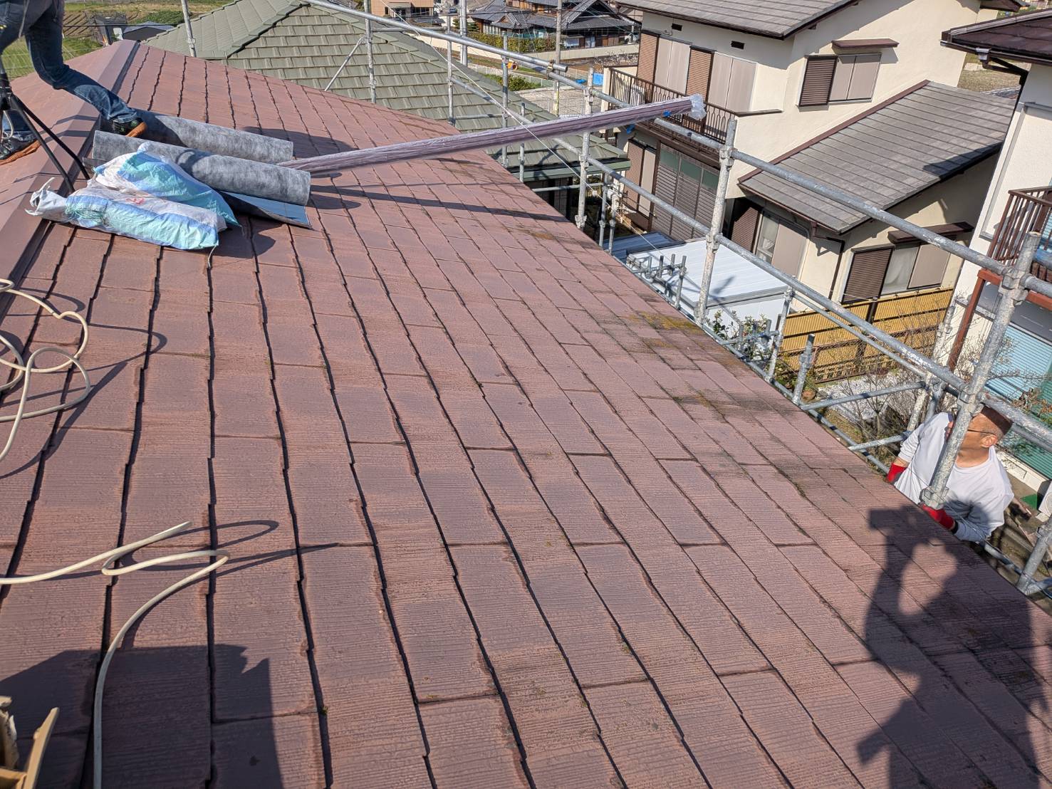 現場調査の様子です。