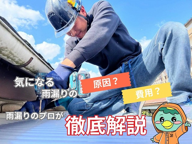 雨漏り修理の費用相場と原因特定　工事内容の解説