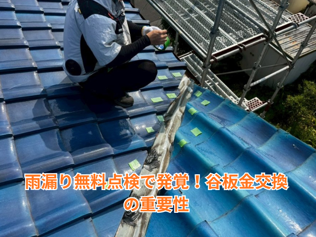 杉戸町｜雨漏り無料点検で発覚！谷板金交換の重要性