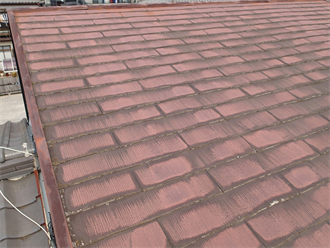 スレート屋根材の補修