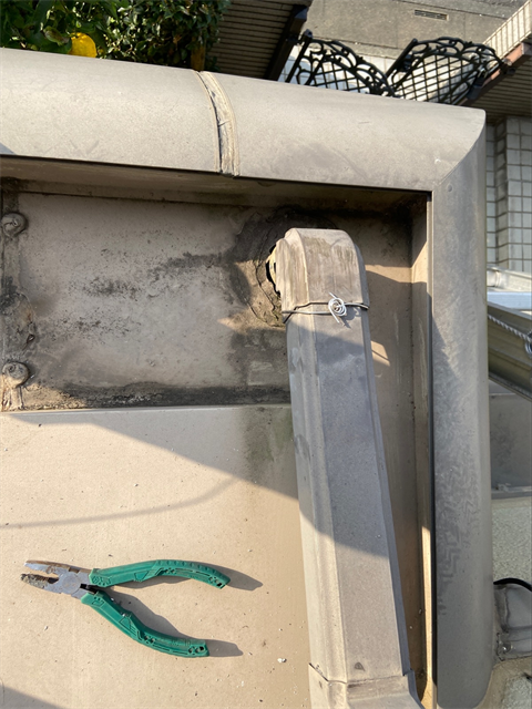 さいたま市北区にて雨樋設置