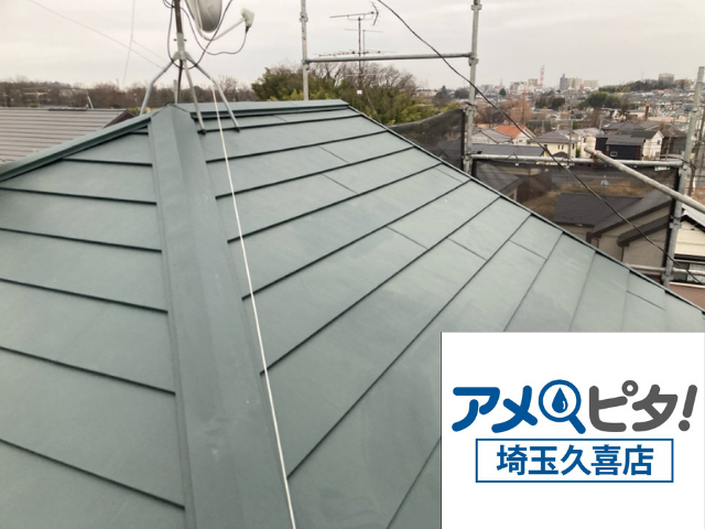 羽生　屋根カバー　工事　ガルバリウム