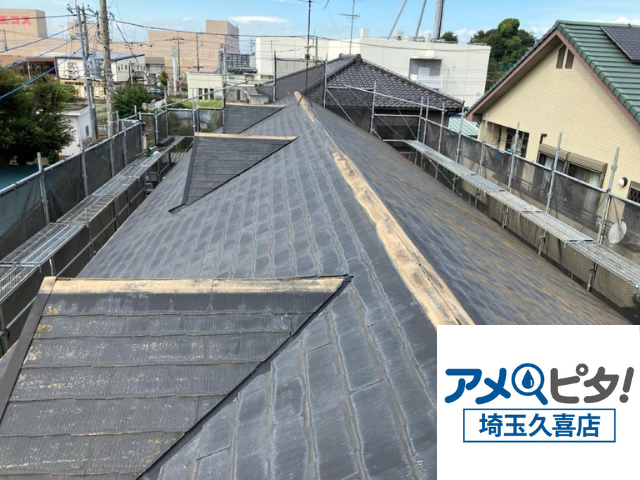 幸手市　アパート　棟板金交換工事