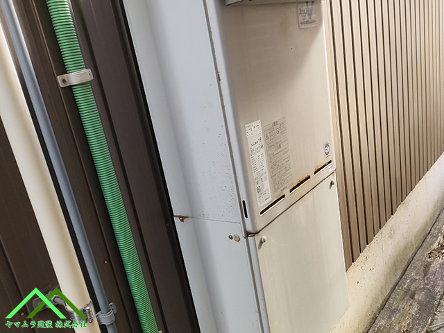 名古屋市熱田区【給湯器故障】「お湯が出ない！」を解決！寿命を迎えた給湯器本体の交換