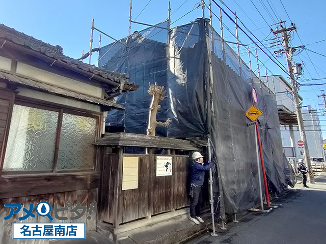 名古屋市南区にて仮設足場を組んだ状態での外装部分点検調査のポイントと安全対策