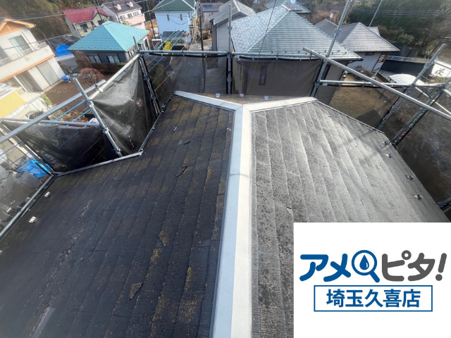 幸手市　屋根カバー　ガルテクト