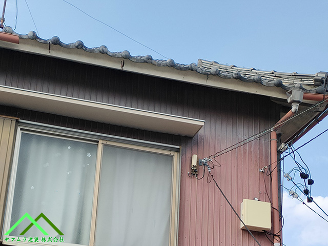 雨樋が破損