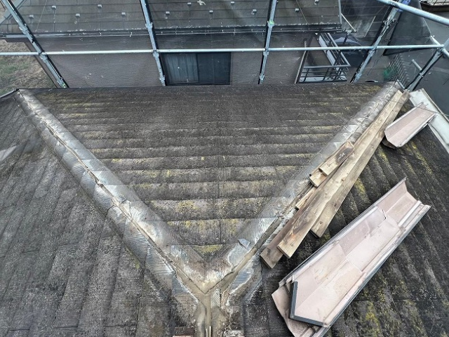 棟板金交換　工事　補修