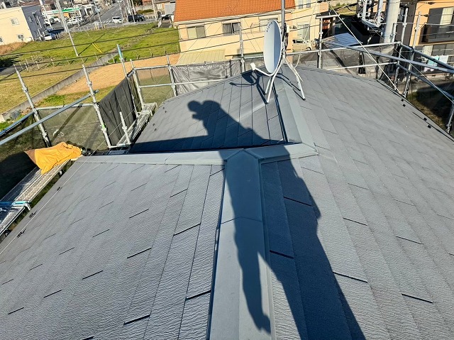 栗橋　棟板金　交換工事