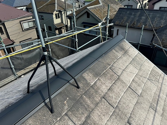 栗橋　棟板金交換