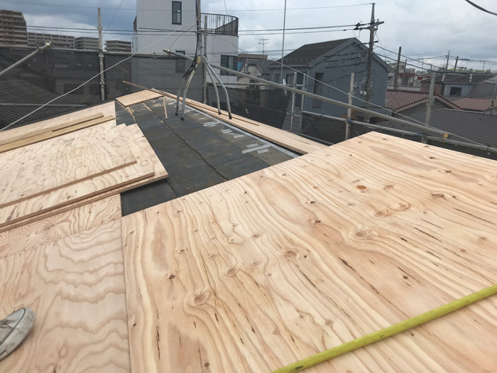 野地板設置