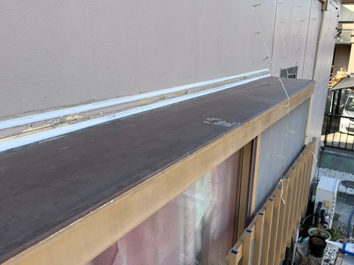 新規コーキング打ち込み後