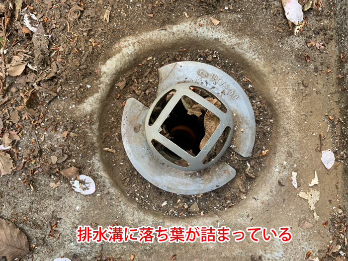 排水口の詰まりは雨漏りの大きな原因に