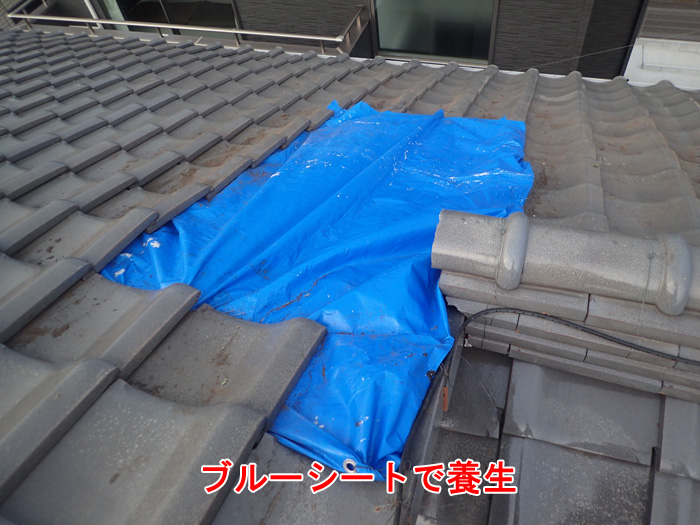 雨漏り調査レポート：強風被害による瓦のズレと漆喰剥がれ