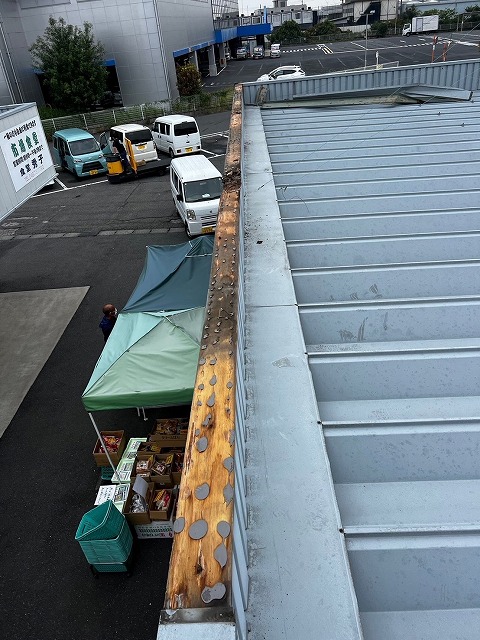 春日部市　笠木　棟　雨漏り