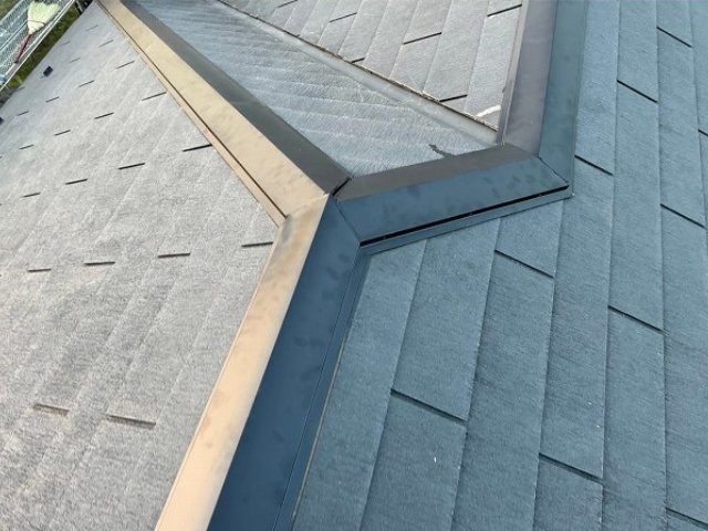 栗橋　棟板金　交換工事