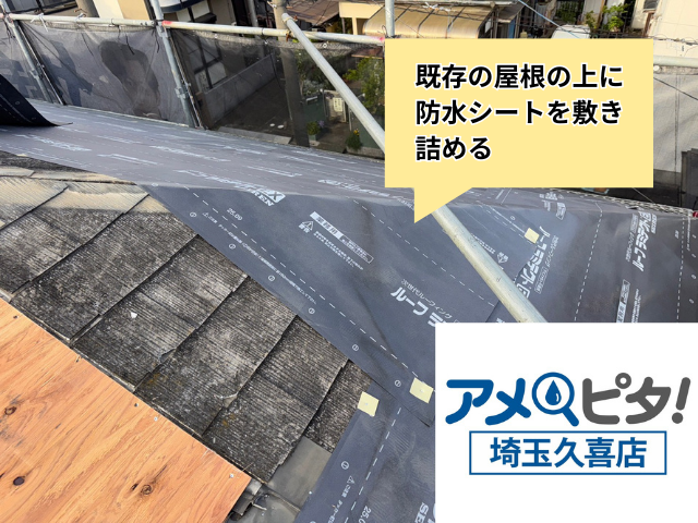 幸手市　屋根カバー　天窓　撤去　工事
