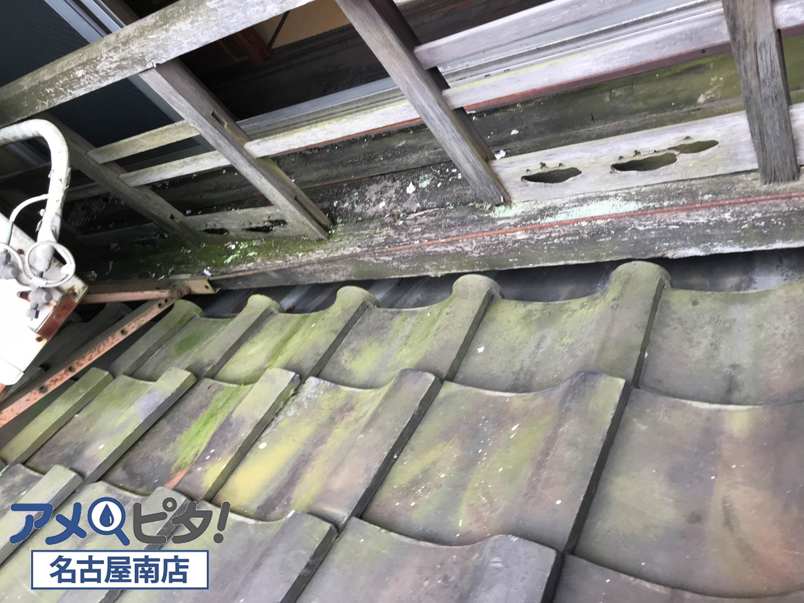 屋根躯体からの修理　ビフォアー