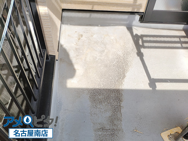 名古屋市中区にてベランダ防水のポイント！水抜きドレン以外で雨水が溜まる理由と対策方法