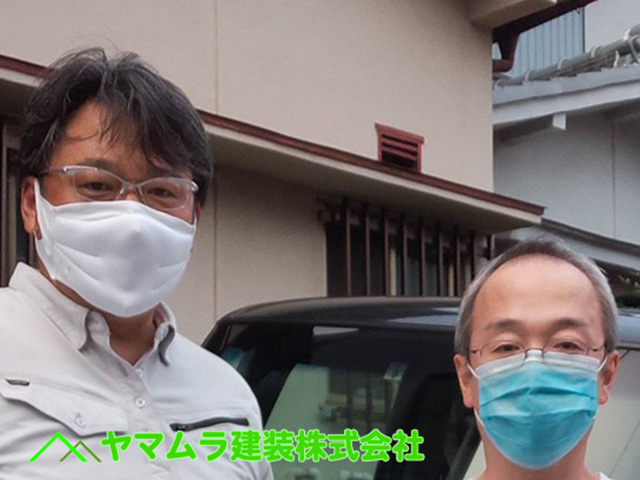 03．知多市　屋根漆喰作業　記念撮影