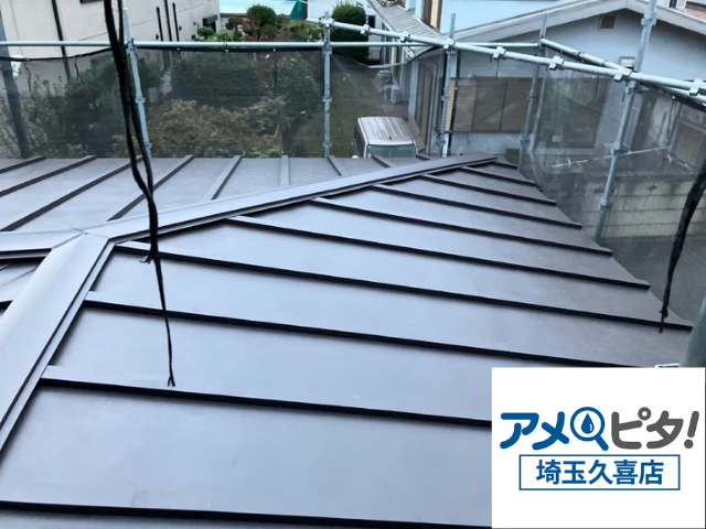 羽生市　立平葺きカバー　工事