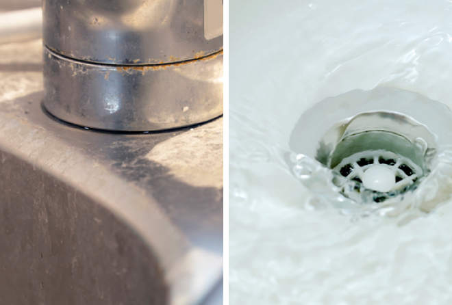 キッチンのカビ、排水不良