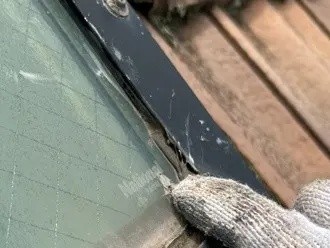 シーリング処理前のトップライト