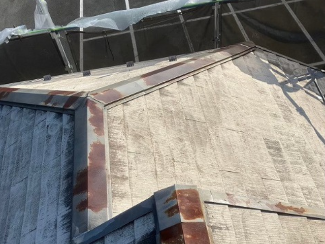 杉戸町　棟板金交換　工事