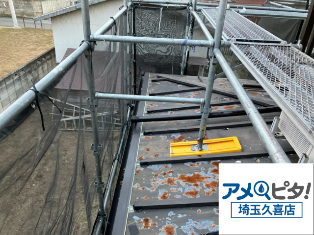 羽生市　立平葺きカバー　工事