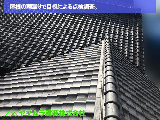 01豊明市　谷鈑金交換　屋根の雨漏りで目視による点検調査。