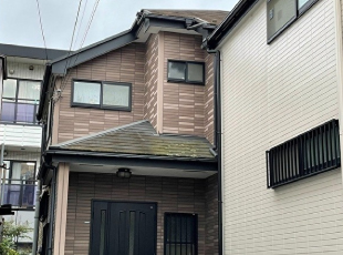 補修工事前のタイル外壁