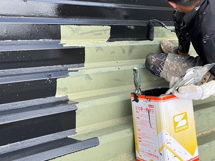 「マイルドザビガード」の塗装作業