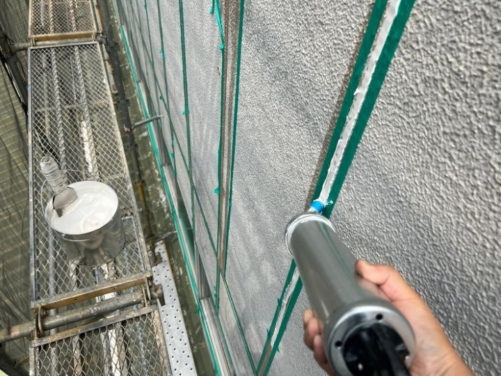 オートンCP-1を目地に充填