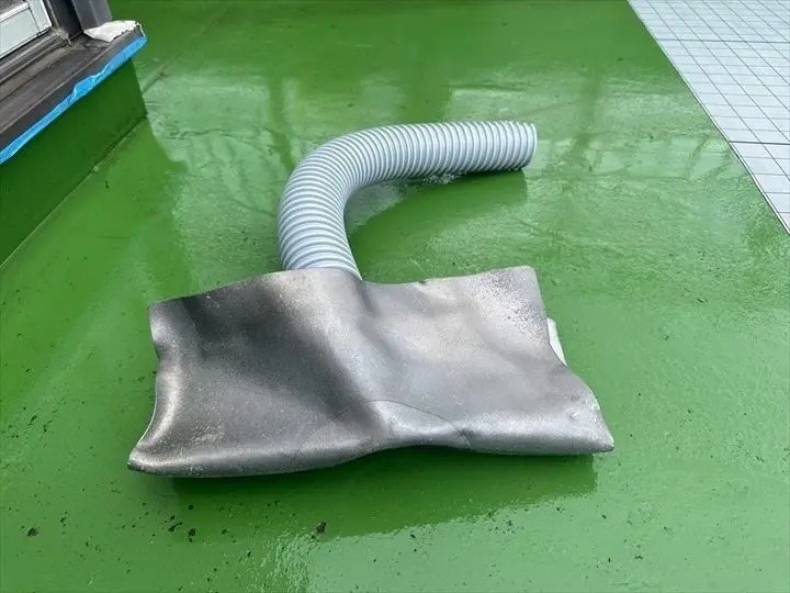 改修ドレンの取り付け