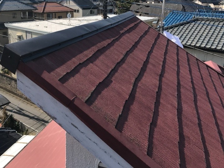 ドーマーの棟板金交換工事後