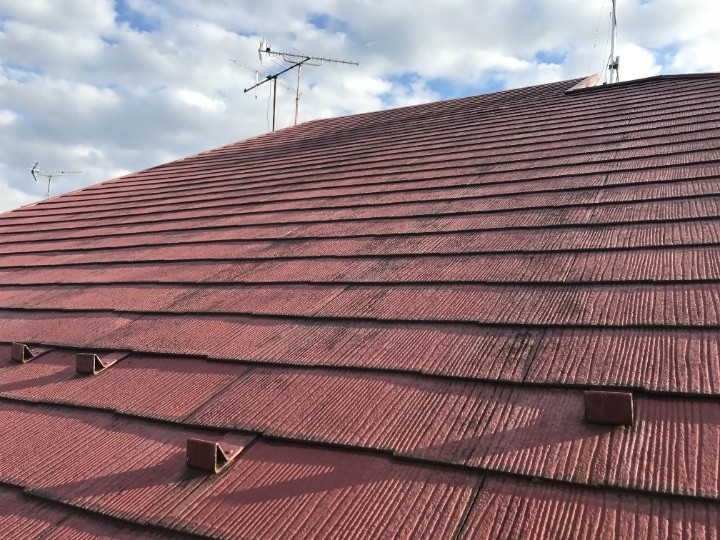 スレート瓦屋根の状態