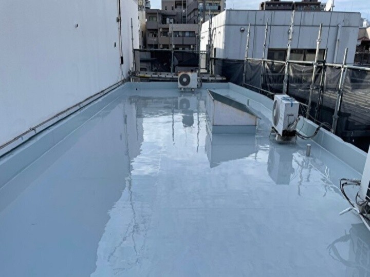 防水工事が無事に完了