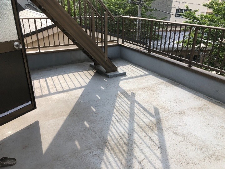 屋上からの浸水状況