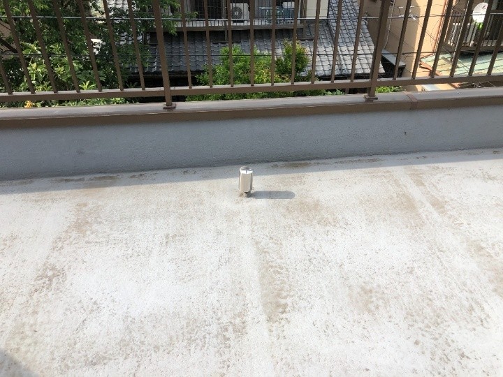 FRP防水が施された屋上