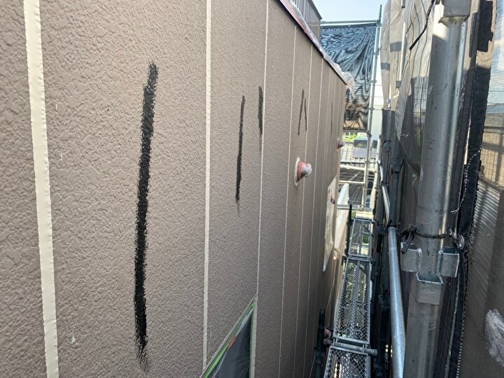 クラック部分の補修後