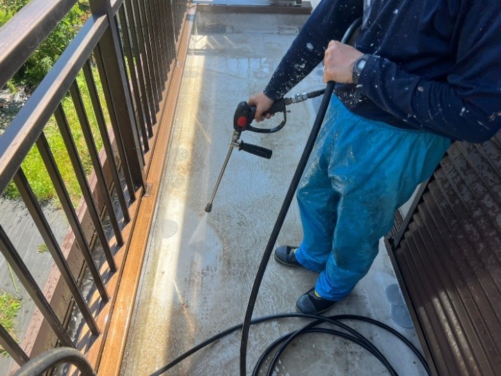 洗浄作業の風景