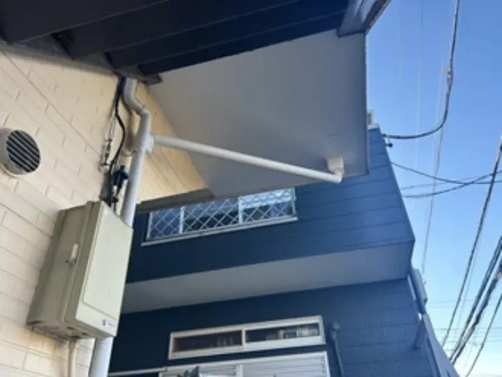 ポーチマスの雨樋交換工事後