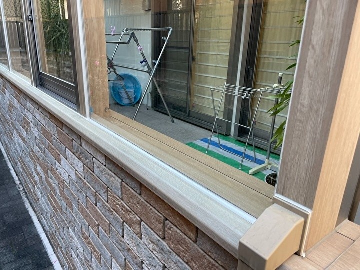 サンルームの簡易補修工事後