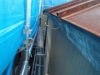 メッシュシート張り