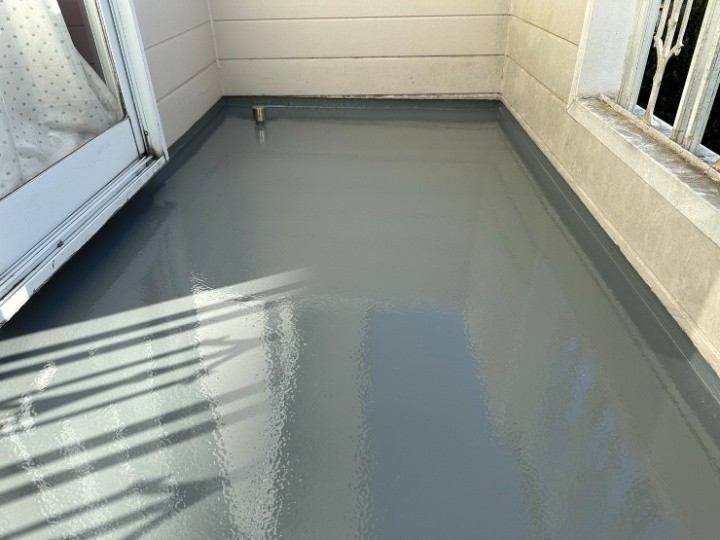 ベランダの防水工事後